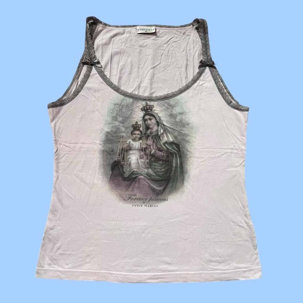 Vive Maria Vintage Pink Virgin Mary Cami